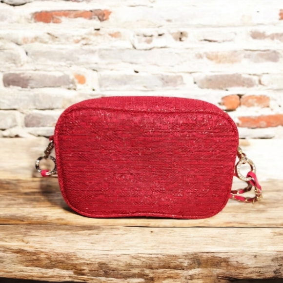 Chanel Red Glitter Crossbody Bag - Picture 6 of 12